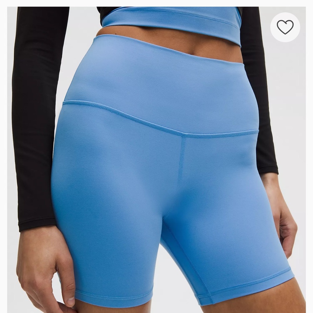 Lululemon Athletica Light Blue Bike Shorts